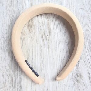 Casual Twilled Puff Foam Headband Cream